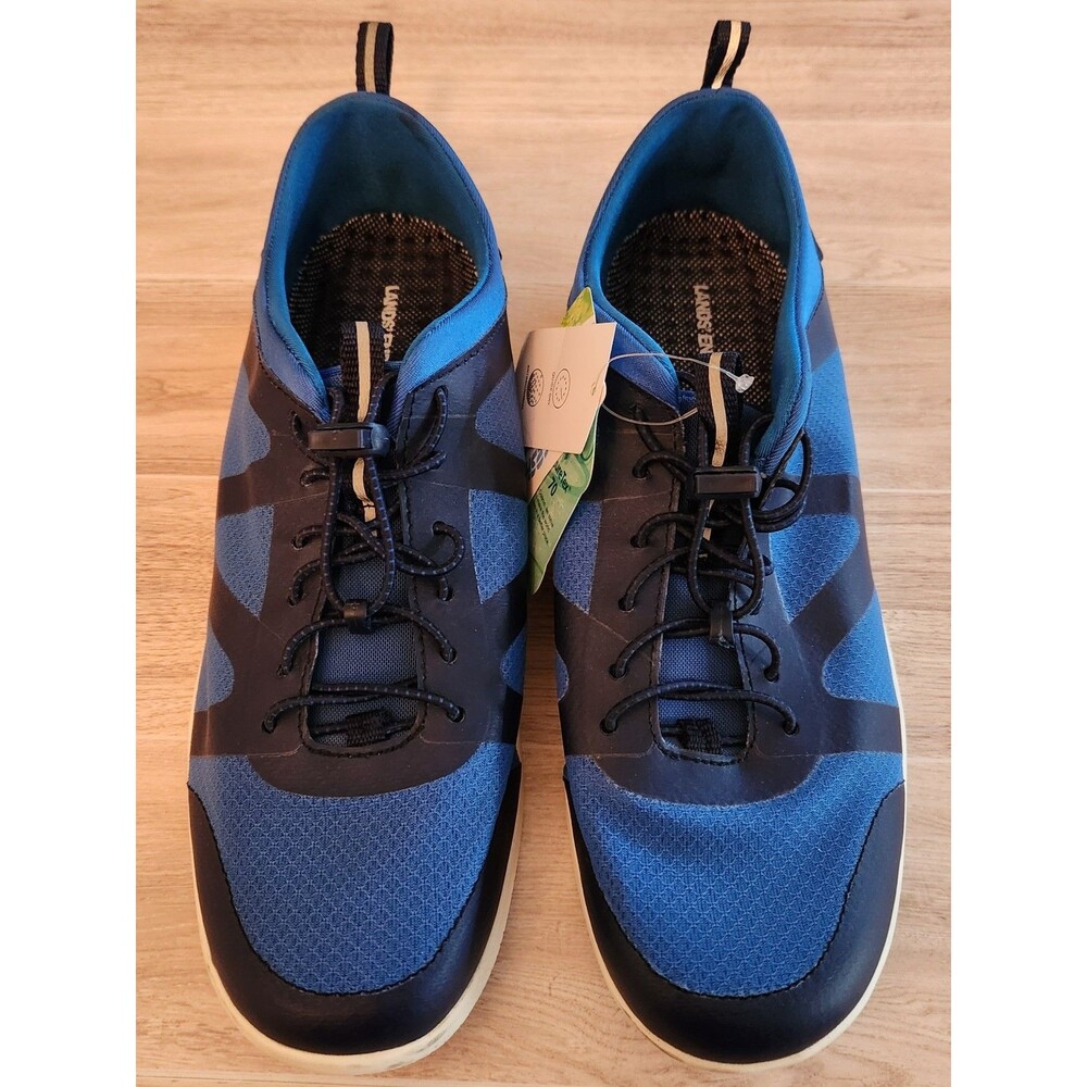 Lands' End Women's Shoes Sz 11 Blue Slip On Beach Water Quick Dry Bungee Tie NWT